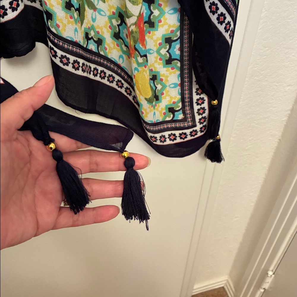 NWOT! Cato Multicolor Floral Kaftan - Picture 4 of 5